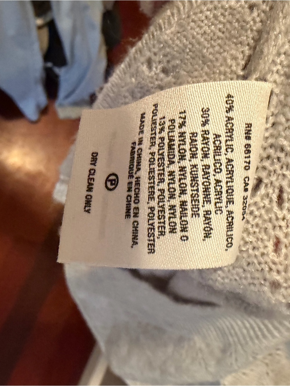 Anthropologie Petite Light Gray Pointelle Cardigan Fitted Cropped Knit Small - Picture 4 of 4